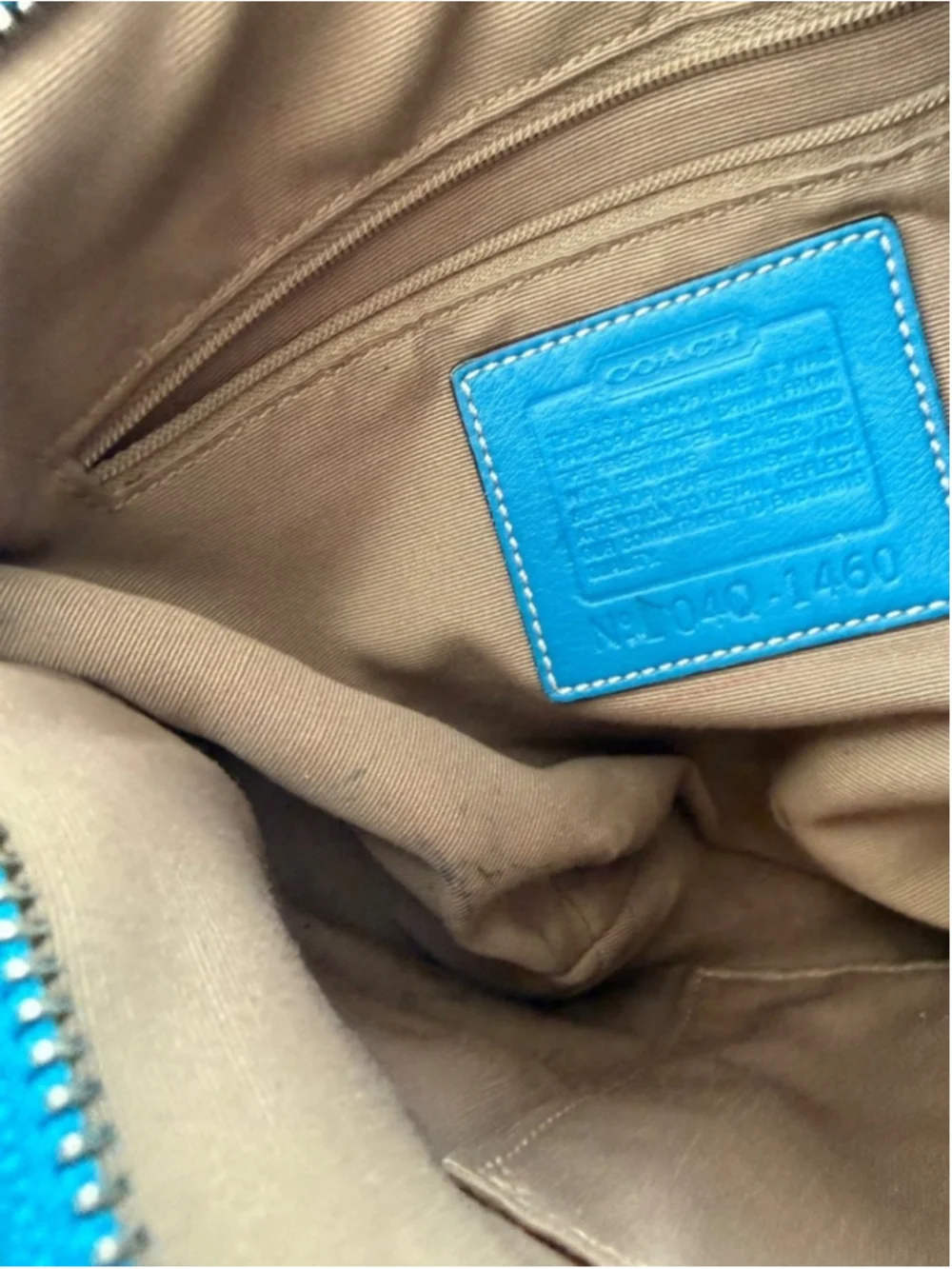 🦋 RARE Y2K Vintage Coach Signature Blue Soho Suede Hobo Shoulder Bag #1460 🦋